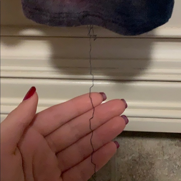 blue and red tie dye fitted dress - Picture 2 of 3